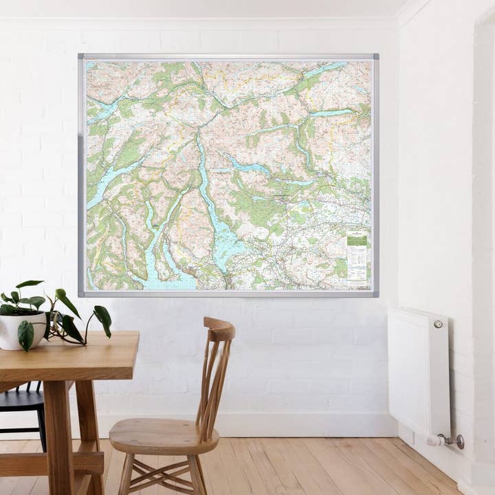 Loch Lomond & Trossachs - Carte murale du parc national du Royaume-Uni pour la vente par Map Marketing Limited