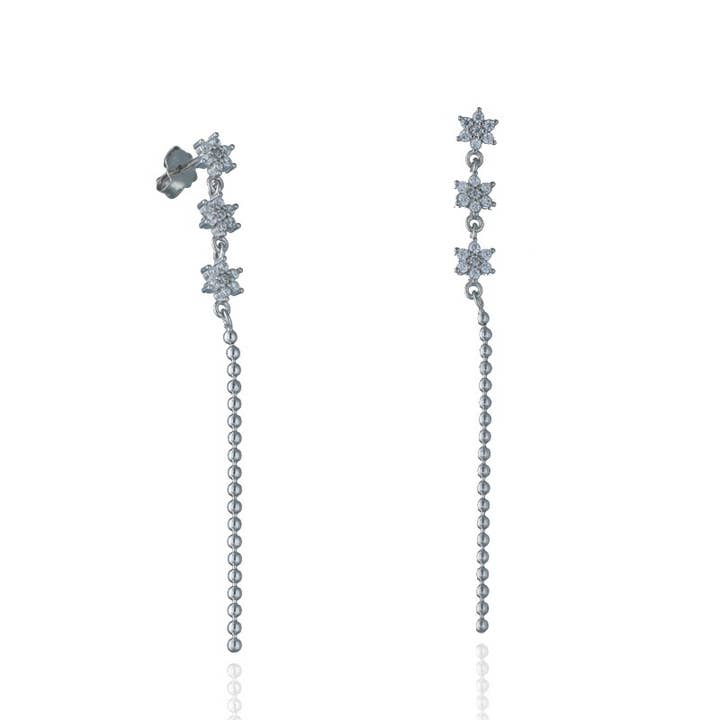 Sterlingsølv Øreringe Stjerneregn for engroshandel hos Las Joyas de Amanda