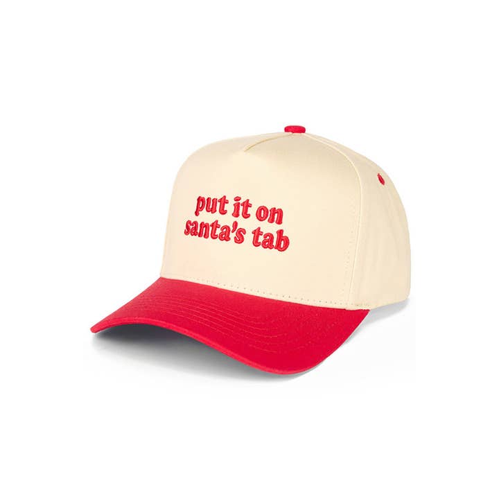 Madeline Love - Wholesale Trucker Hat - Women's - C.C PUT IT ON SANTA'S TAB Letter Christmas Theme Trucker Hat Baseball Cap2