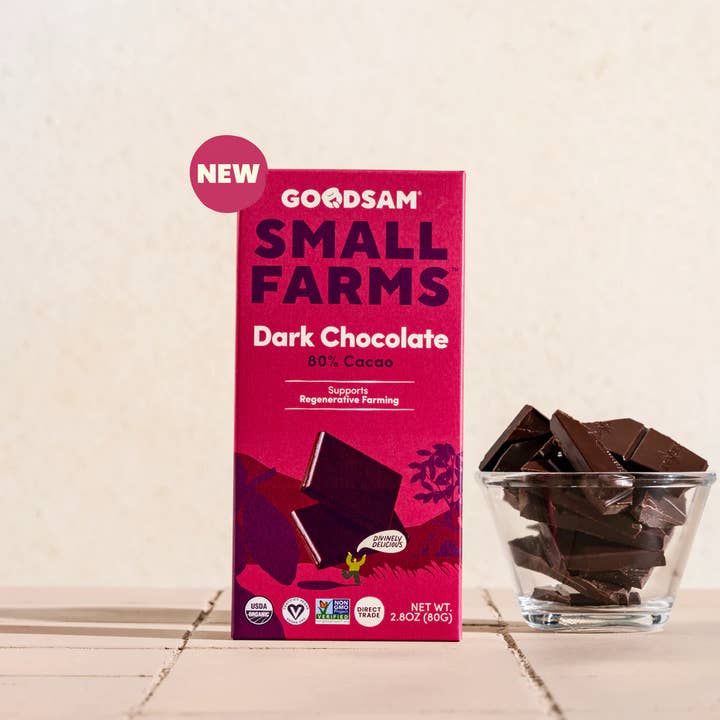 GoodSAM Foods - Wholesale Chocolate - 80% Dark Chocolate Bar0