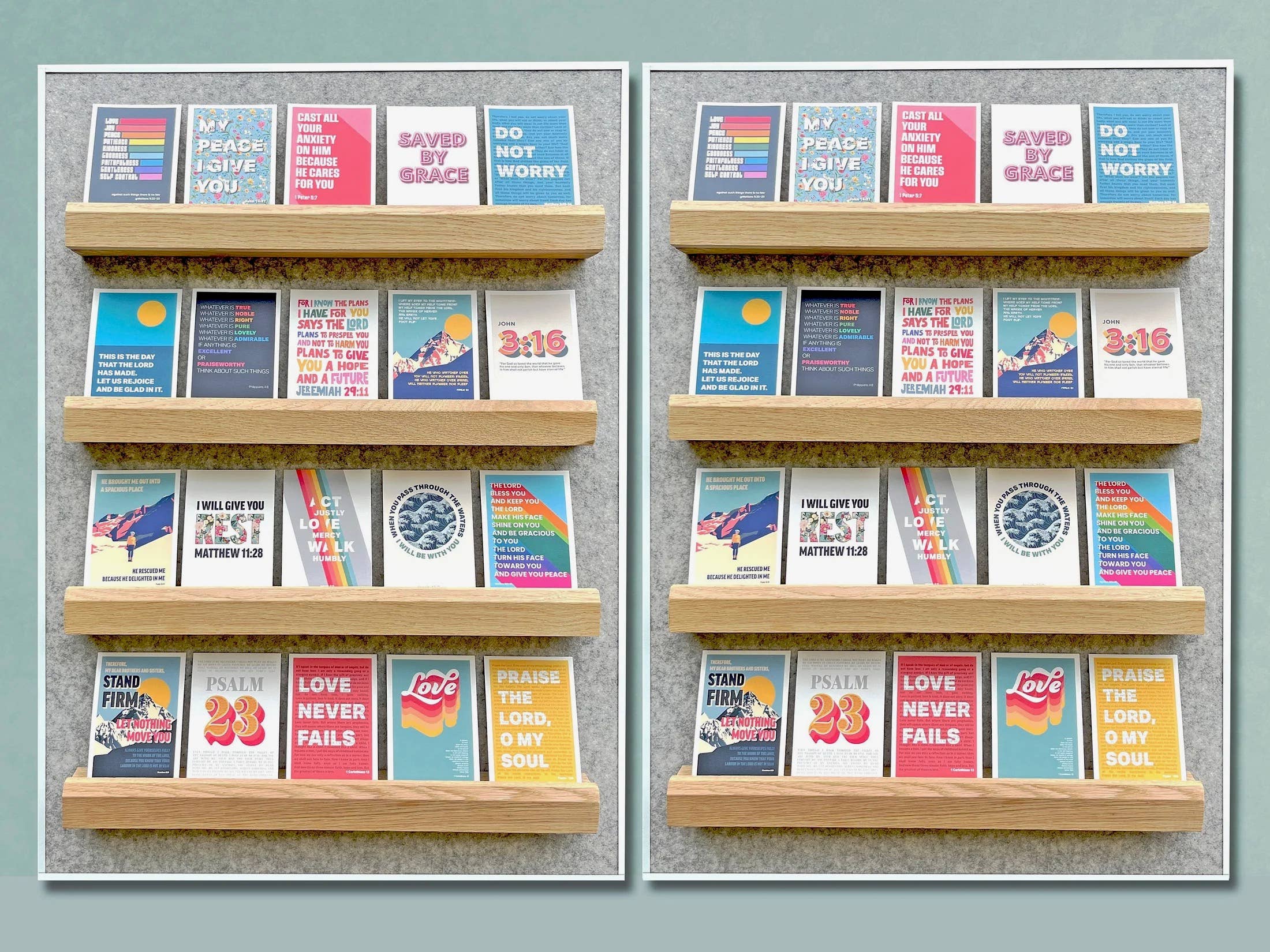 The Christian Poster Company – Engroshandel Postkort – 80 kristne postkort. Blandede designs. Engros pakke0