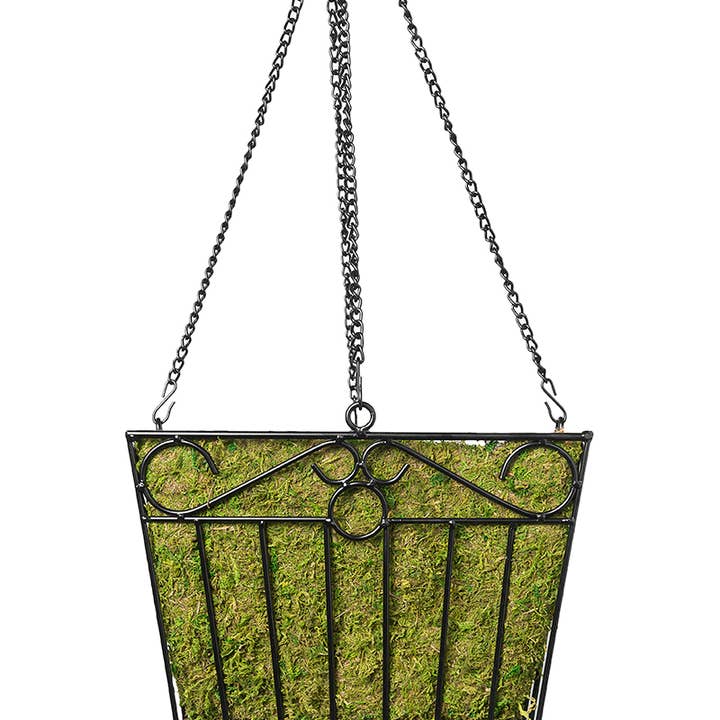 SuperMoss - Wholesale Hanging Planter - London Square Wire Hanging Basket