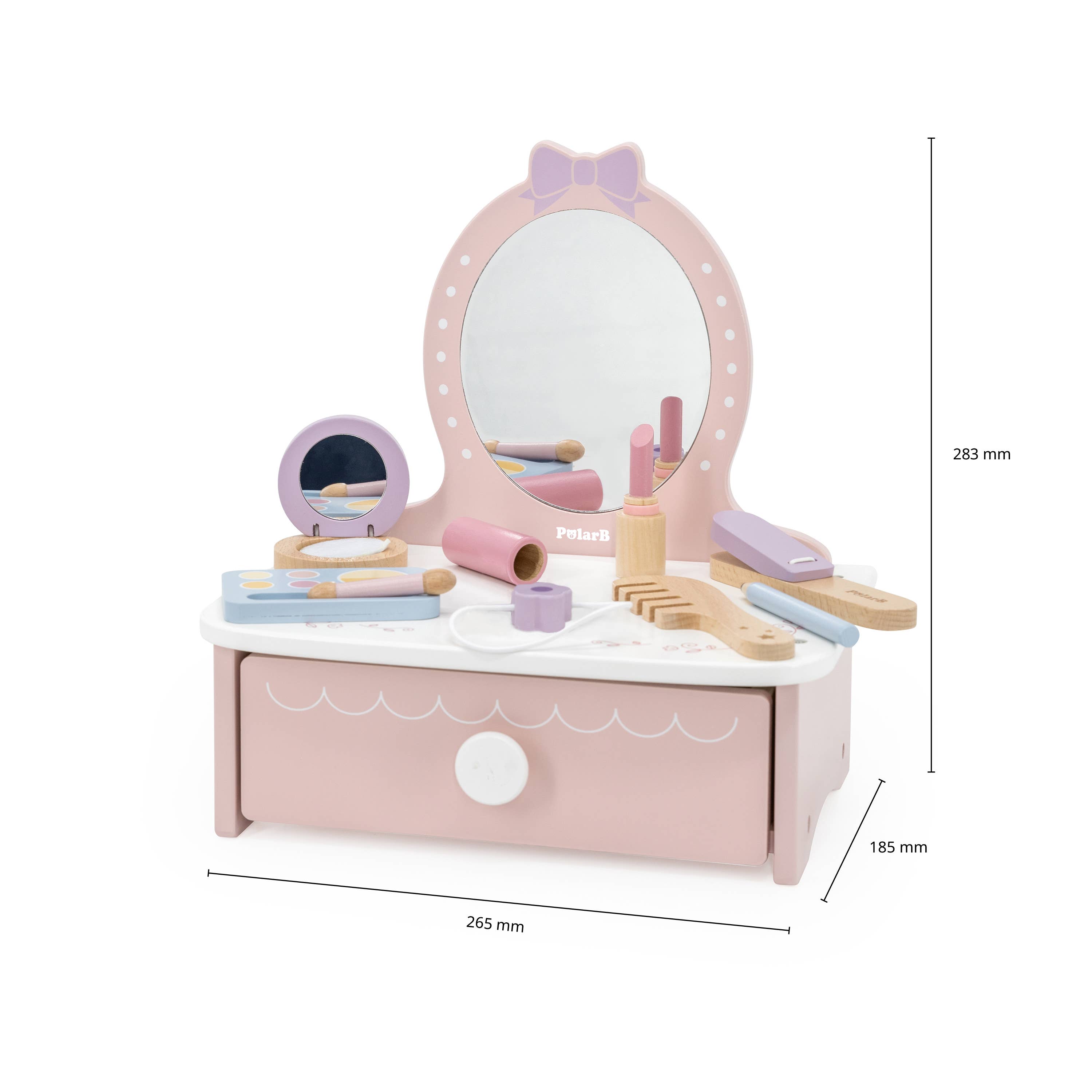 Viga/PolarB - Wholesale Wood Toy - Kids - Mirror cabinet with accessories3