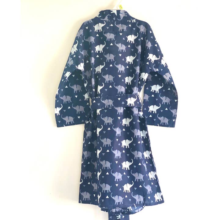 The Indian Bazaar – wholesale Badrock - Barn – Barn Unisex Robe - Bomull Handblock elefant Tryck tyg