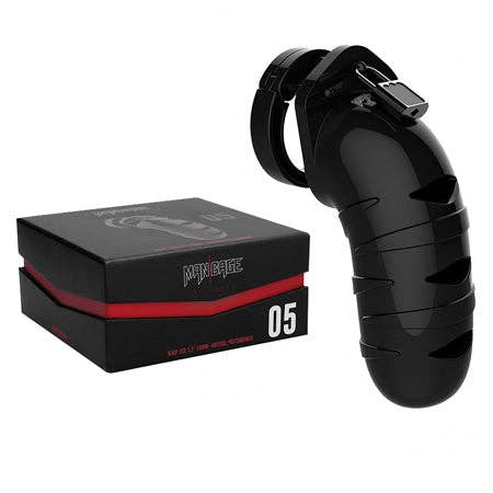 Sexology - Wholesale Sex Toy - Shots ManCage Model 05 Adjustable 5.5 in. Chastity Cock Cage Black