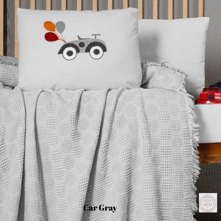 Omnis Pura – wholesale Bedding set – Child & baby – Unisex Baby Waffle Muslin Pike Bedding Set–5 Styles5