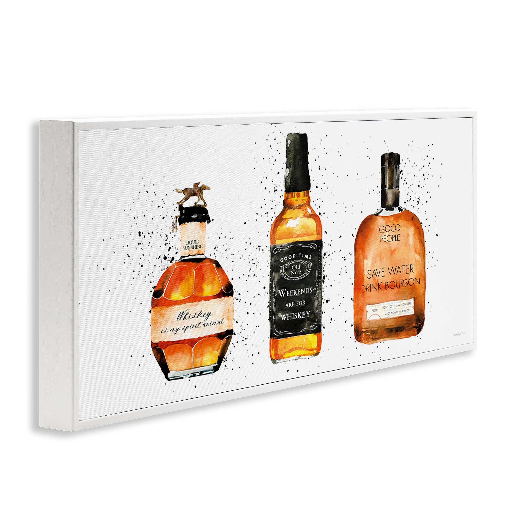 Stupell Industries - Wholesale Wall Sign - Funny Phrases Whiskey Bottles Framed Giclee15