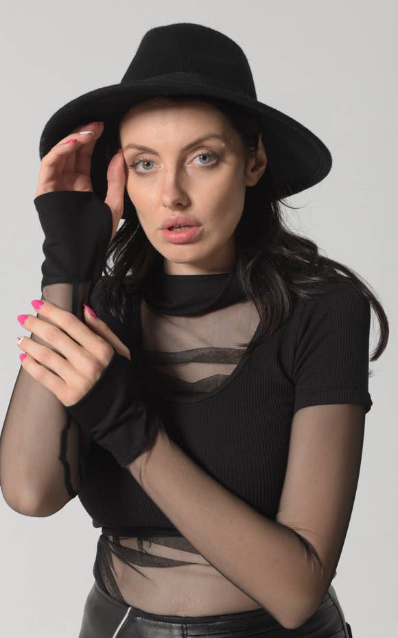 Black See Through Top for wholesale on Faire4