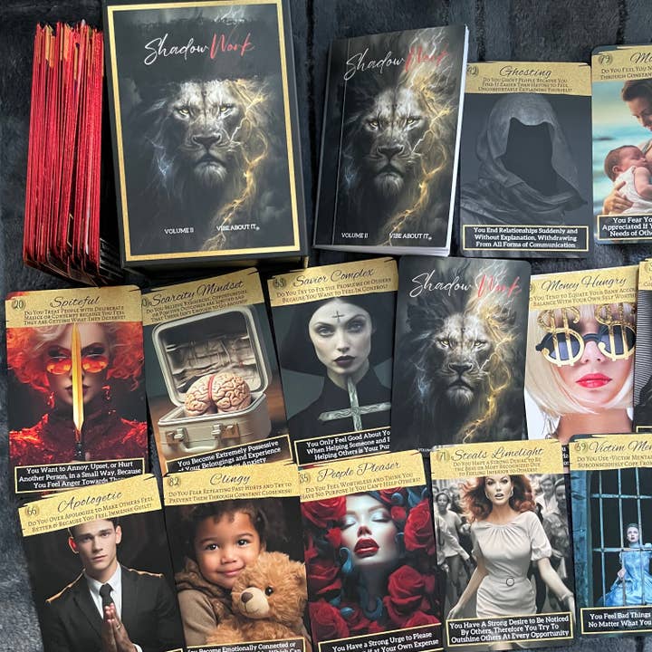 Jeu de 90 cartes Oracle de Travail de l'Ombre avec Guide. pour la vente par Vibe About It
