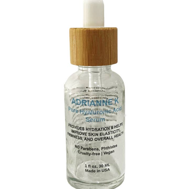 ADRIANNE K Pure Hyaluronic Acid Serum. Boosts your Skin’s Hydration and Elasticity for wholesale by ADRIANNE K Clean Beauty