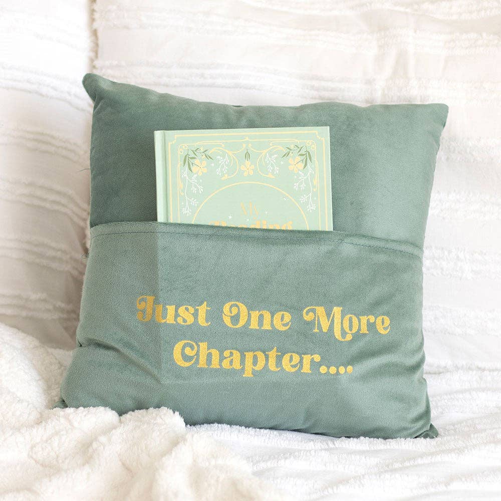 Something Different Wholesale - Wholesale Throw/Decorative Pillow - Just One More Chapter Cushion with Book Pocket
