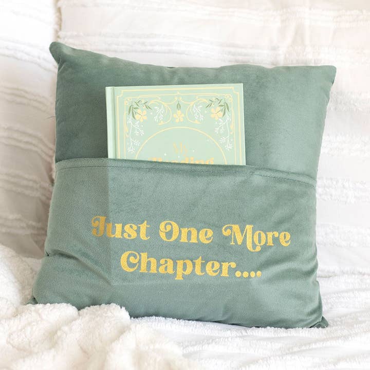 Something Different Wholesale - Wholesale Throw/Decorative Pillow - Just One More Chapter Cushion with Book Pocket0