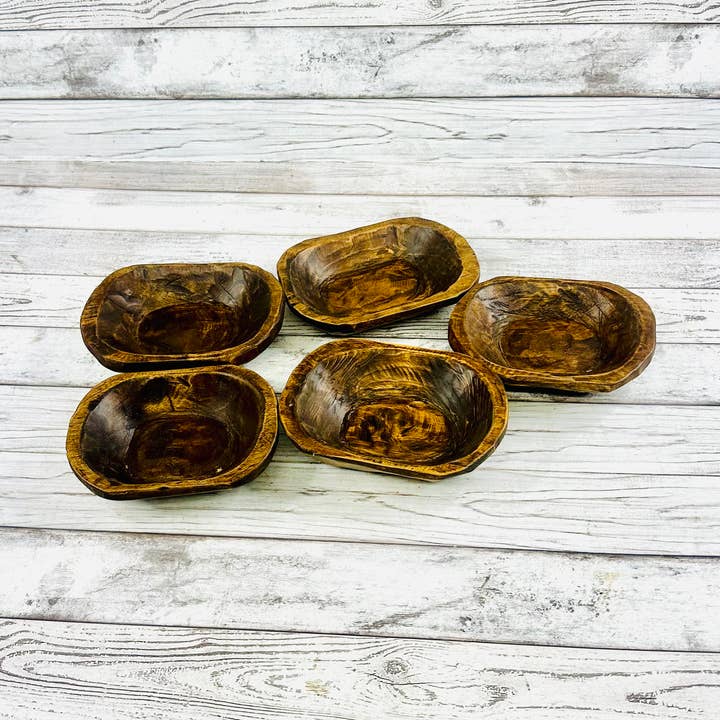 VALENTINA IMPORTS INC - Wholesale Candle Holder - Petite Oval Dough Bowl Dough Bowl Candle Ready 3