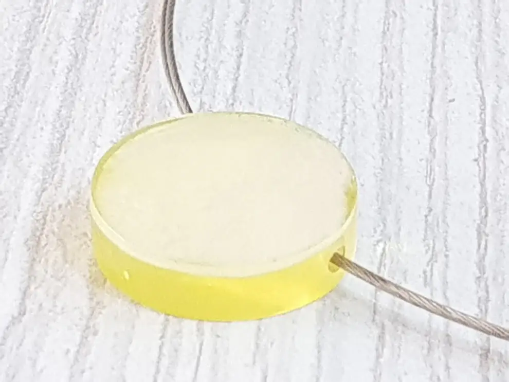 Gloria-Maris - Vente Colliers à pendentif - Collier court en capiz / pendentif env. 20 mm / BG-0587 BG-260