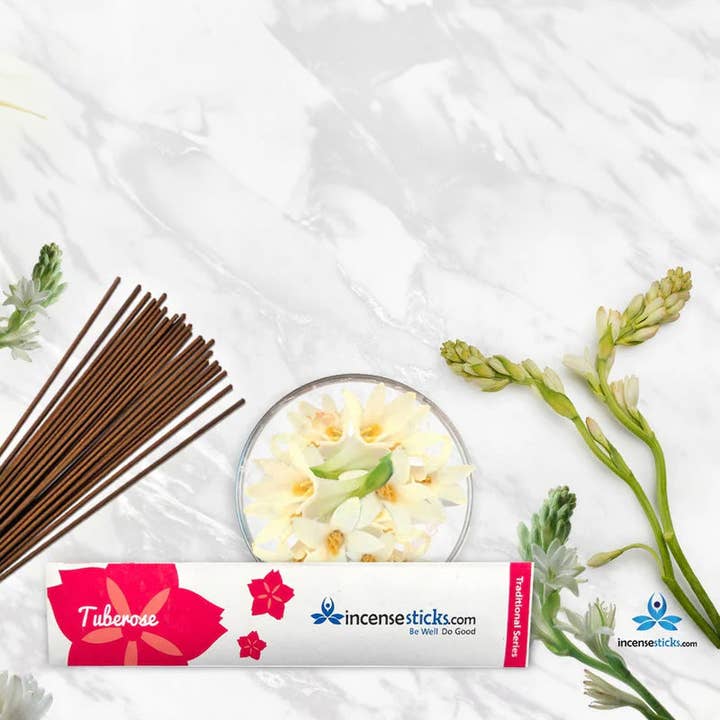 Tuberose Incense 8" 10 Sticks for wholesale by Incense Sticks