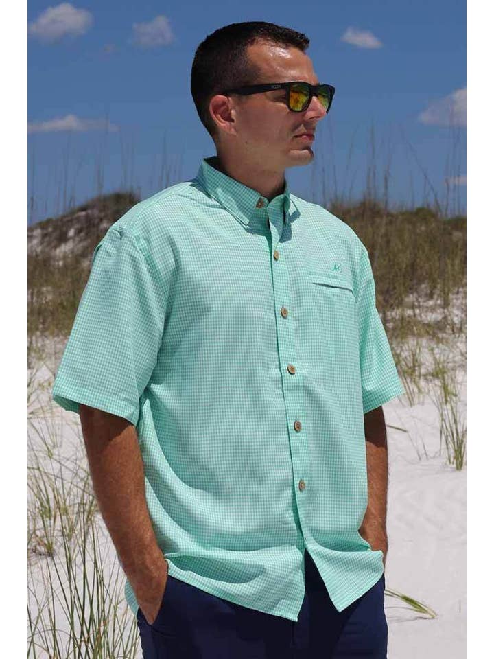 Mojo Sportswear Company - Wholesale Button Down Shirt - Men's - Mr. Big Sport Check Short Sleeve