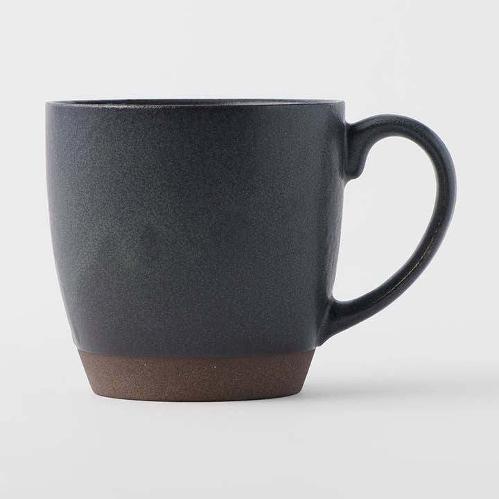 Caneca Taiko com asa preta 265ml por atacado de Made In Japan Tableware