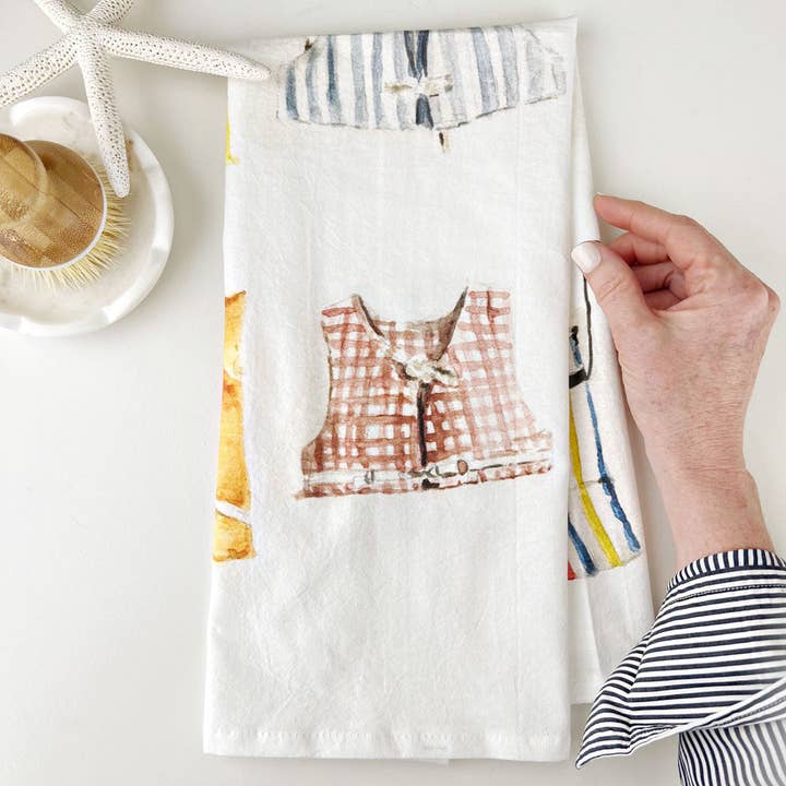 emily lex studio - Wholesale Tea Towel - boat coats tea towel