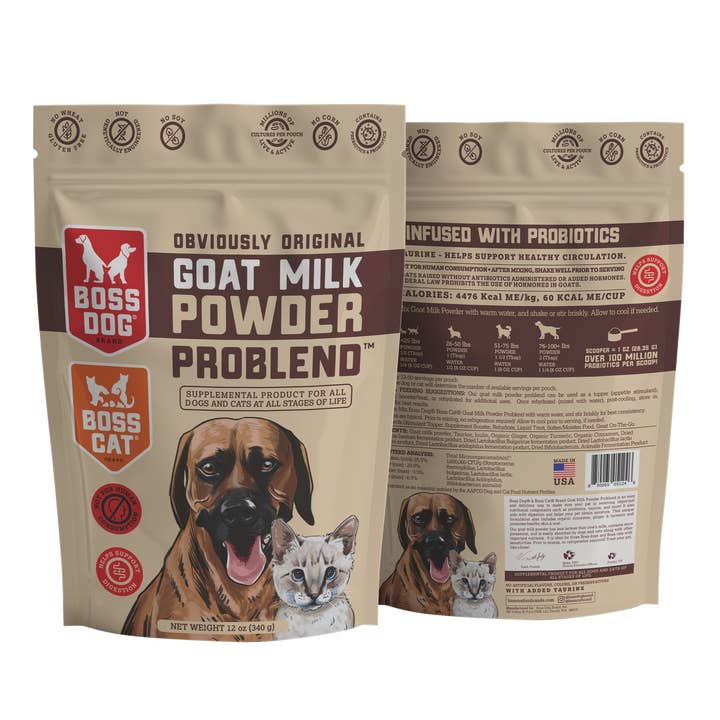 BOSS DOG BRAND, INC. - Wholesale Pet Supplement - Cat/Dog - Goat Milk Powder Problend