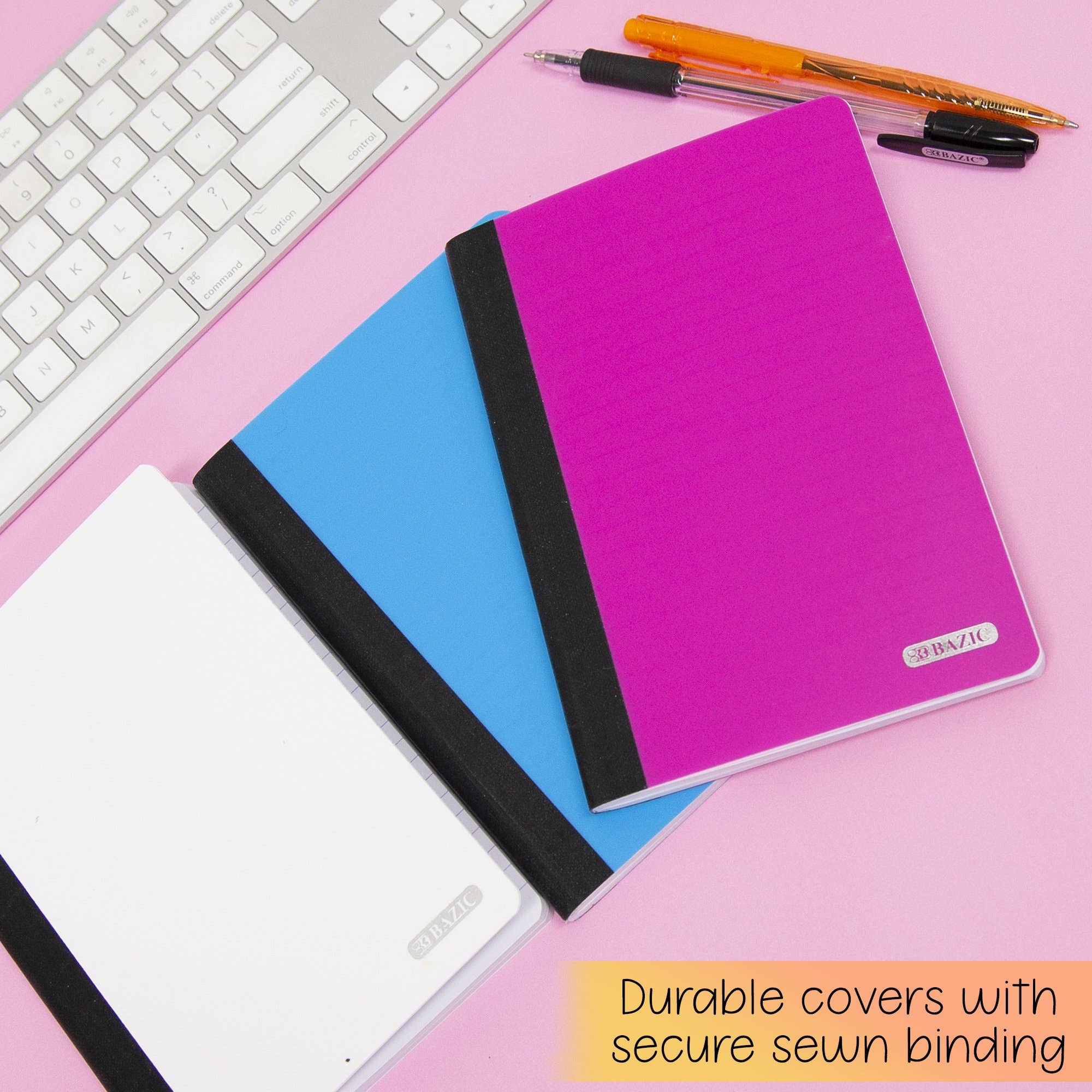 Luna Office Supply -  Everyday Essential - Wholesale Notebook - 80 Ct. 5" x 7" Poly Cover Personal Composition Book3