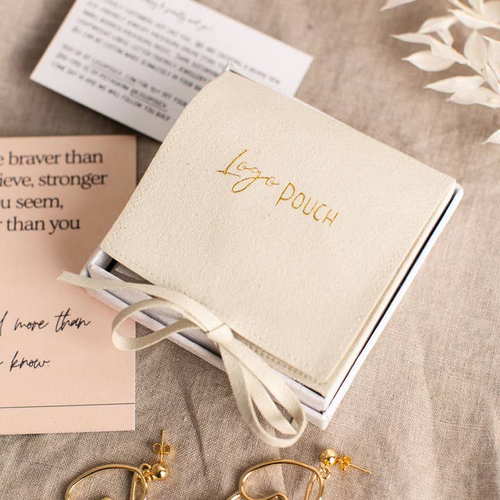 Logo Pouch - Wholesale Gift bag - CHLOE 100pcs - (Bestseller) Elegant Bowtie Jewellery Pouches5