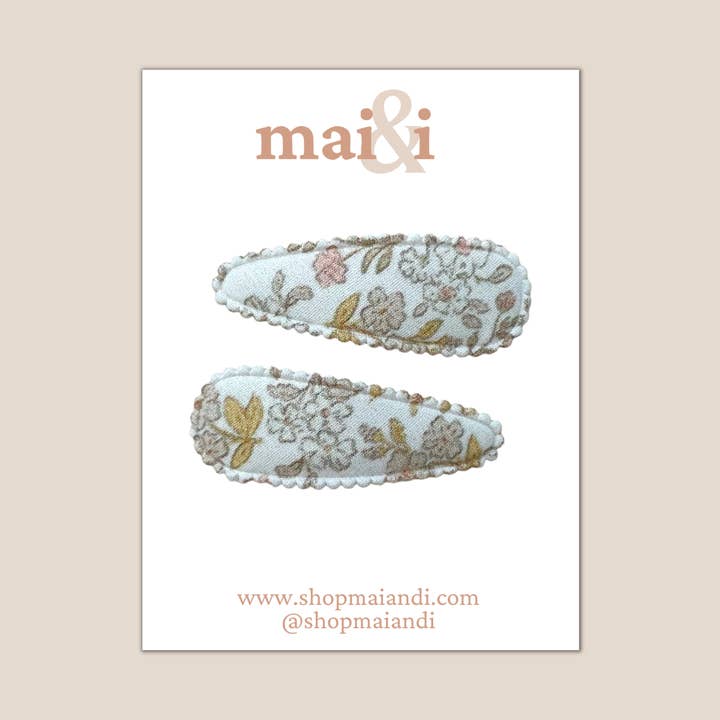 ensemble de pinces à pression florales Dainty Fall pour la vente par Mai & I