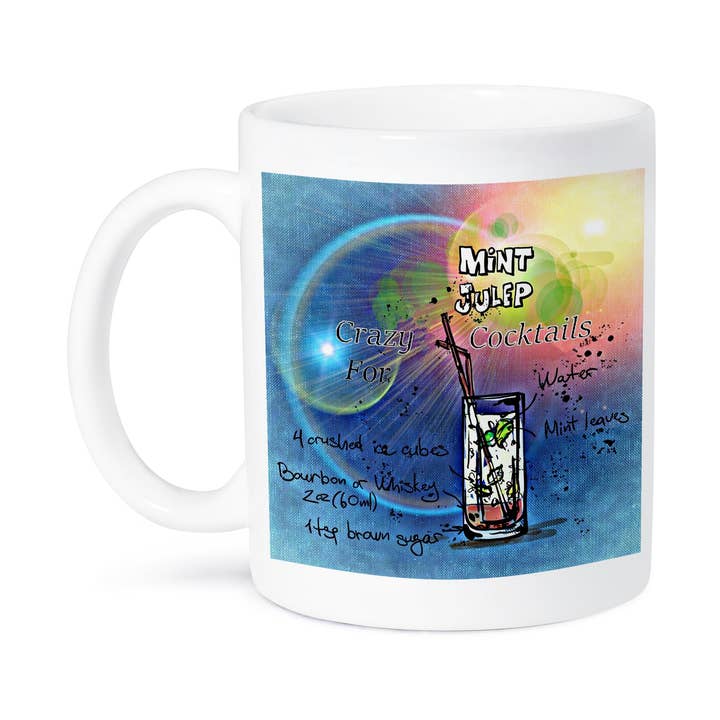 3dRose - Wholesale Coffee Mug - 3dRose, Image of Crazy for Cocktails Mint Julep Drink With Recipe, Mug8