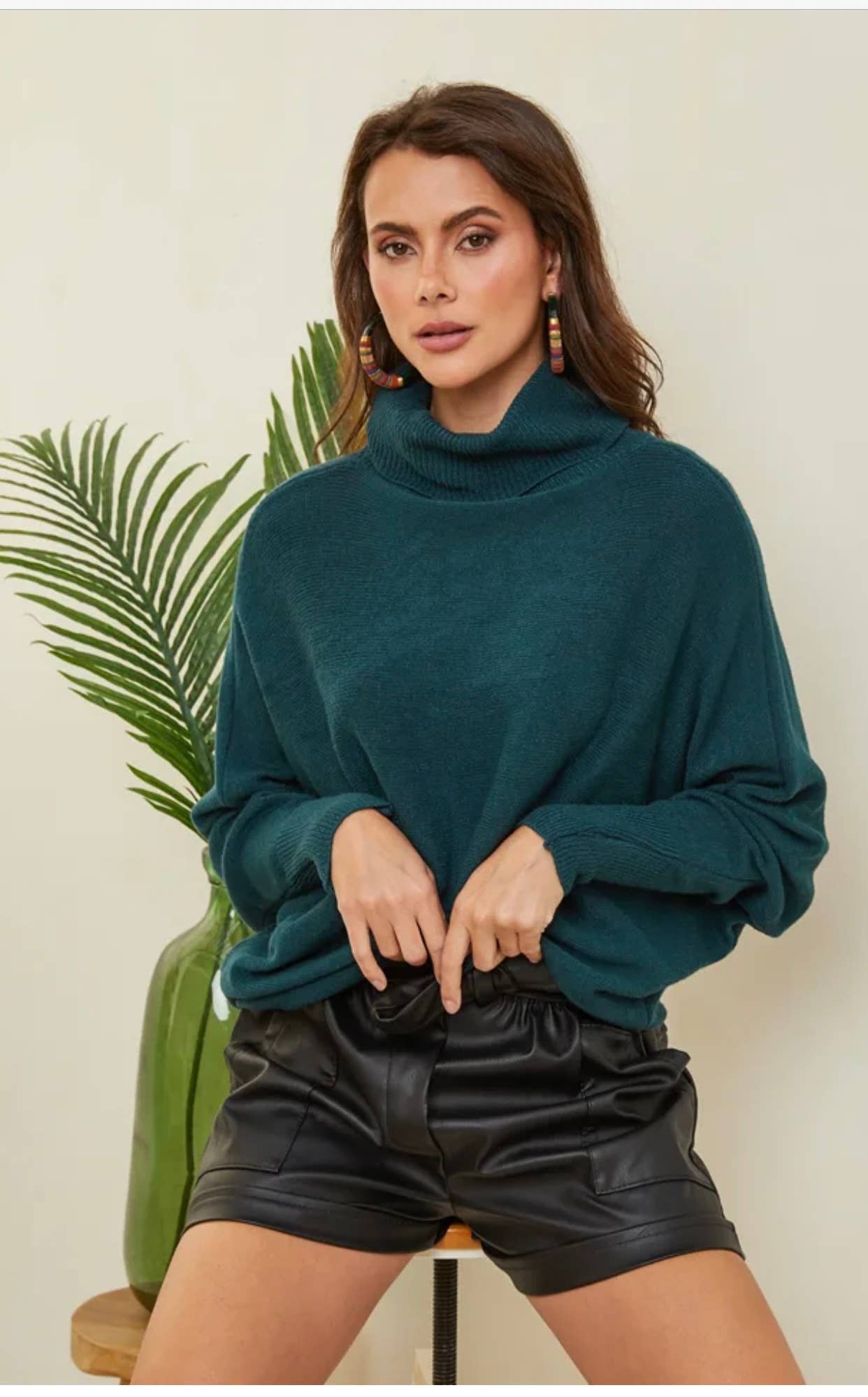 LÉA & LUC - Wholesale Knit Sweater - Women's - Turtleneck sweater REF. 614230