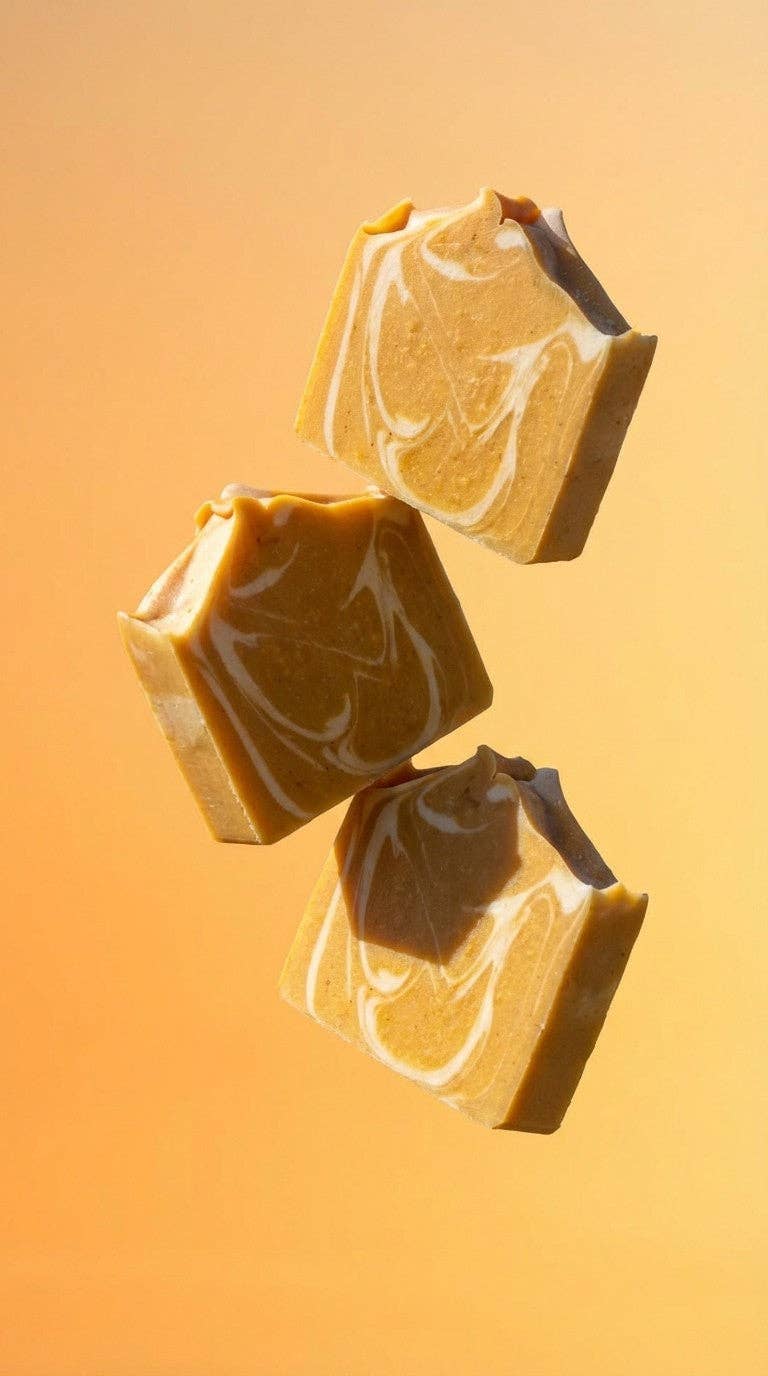 KC&D Soap Shop - Wholesale Bar Soap - Goat Milk Soap: Milky Turmeric & Honey with Kaolin Clay1