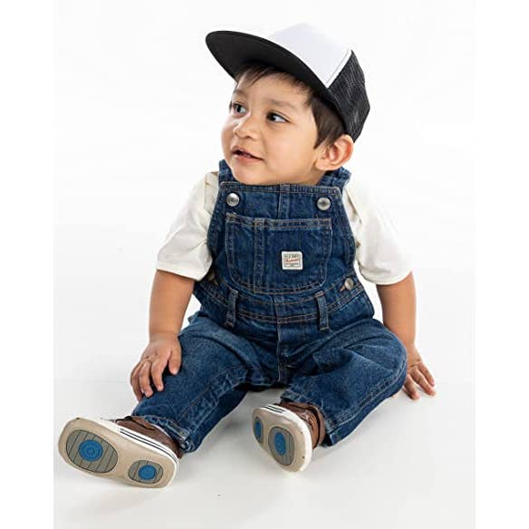 Funky Junque - Vente Chapeau – enfant - Chapeau à bord plat pour enfants/tout-petits/bébés - Noir/blanc1