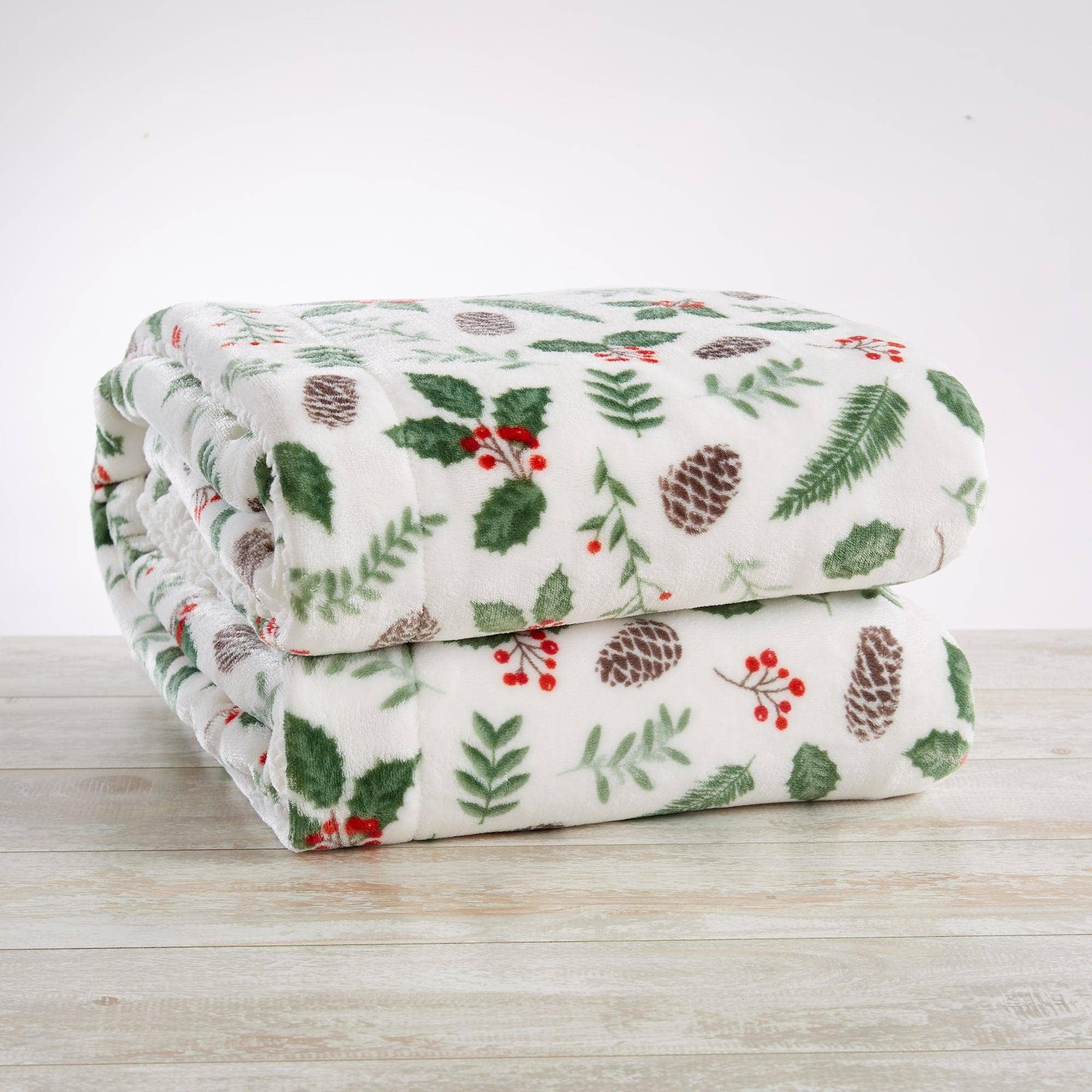 BH Collective - Wholesale Throw Blanket - Throw Blanket - Holiday Printed Sherpa - Esmay Collection66