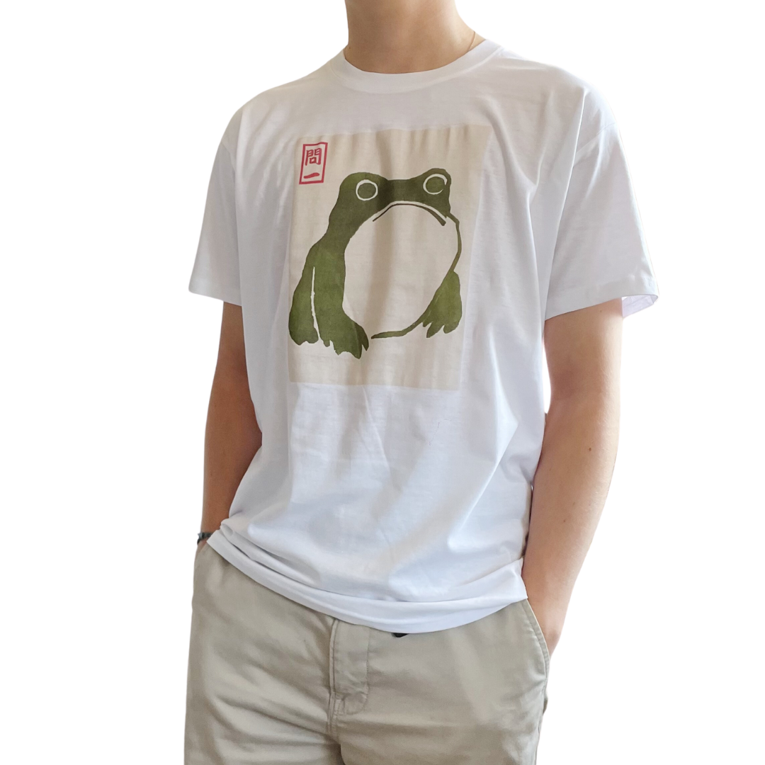ZZZEBRAAA LIMITED - Wholesale Screen Printed T-Shirt - Unisex - Matsumoto Hoji Frog T-Shirt Vintage Japanese Woodblock Art1