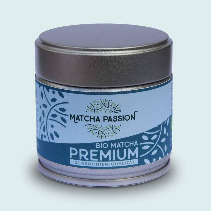Matcha Passion GmbH - Vente Thés santé/détox - Matcha bio premium en boîte de 30 g1
