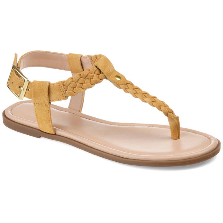 Journee - Wholesale Sandals - Women's - Genevive T-Strap Sandals In Faux Leather