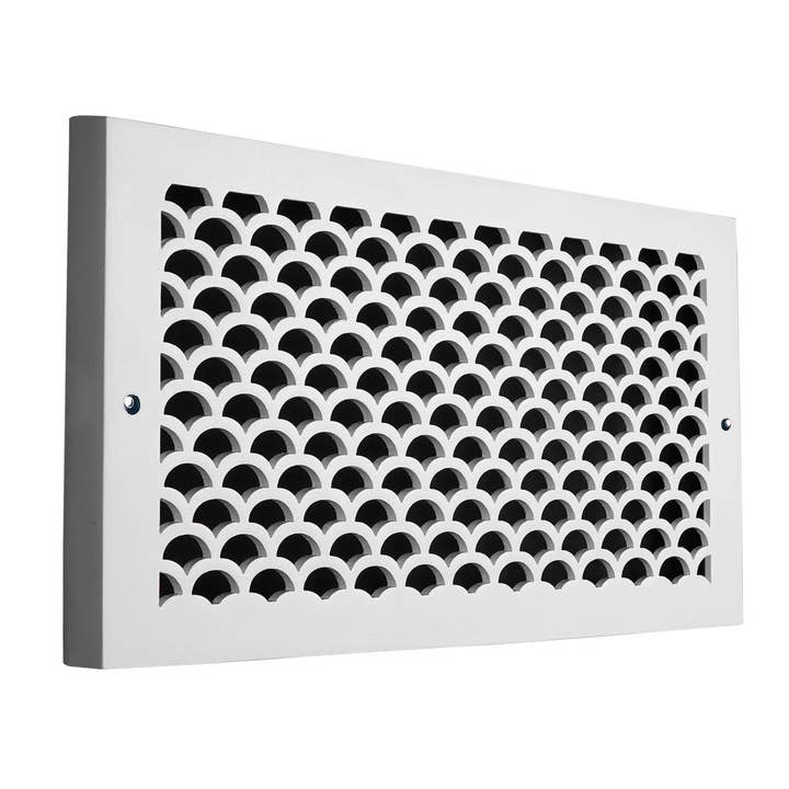 6"x12" BASEBOARD Vent Cover Grille in Solid Cast Aluminum for wholesale by Registers and Hardware Hub Inc.