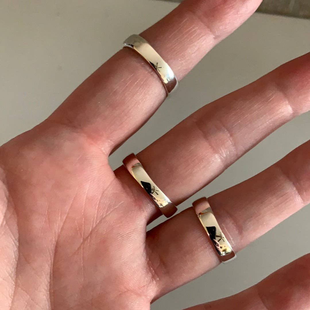 Keystone Crystals – Großhandel Band/Stapelring – Sterlingsilber-Ringe im keltischen Stil8