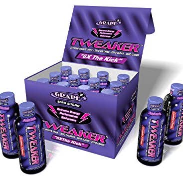 Shop The King - Wholesale Sports/Energy Drink - Tweaker Energy Shots 2 Oz Grape (Pack of 12)