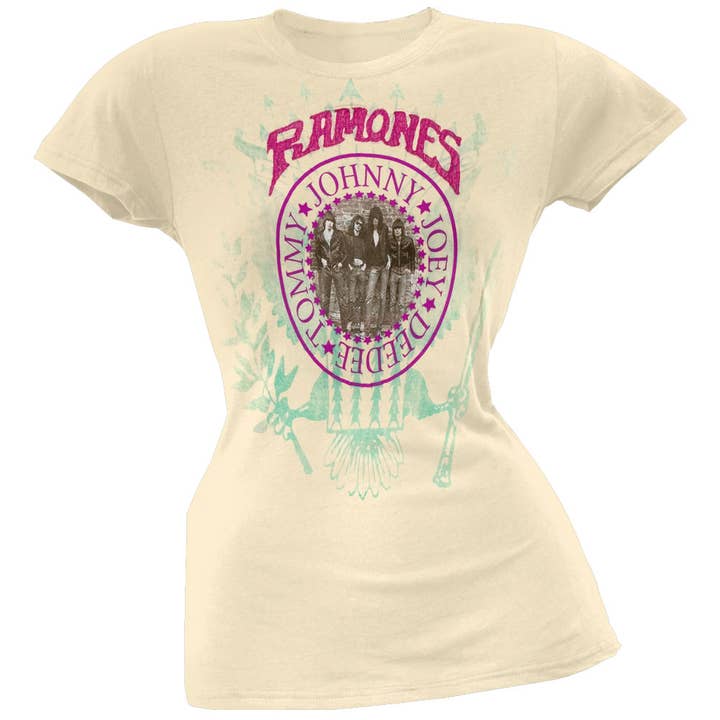 Official Store - Wholesale T-Shirt (Graphic) - Women's - Ramones - Wall Photo Seal Women's Juniors T Shirt