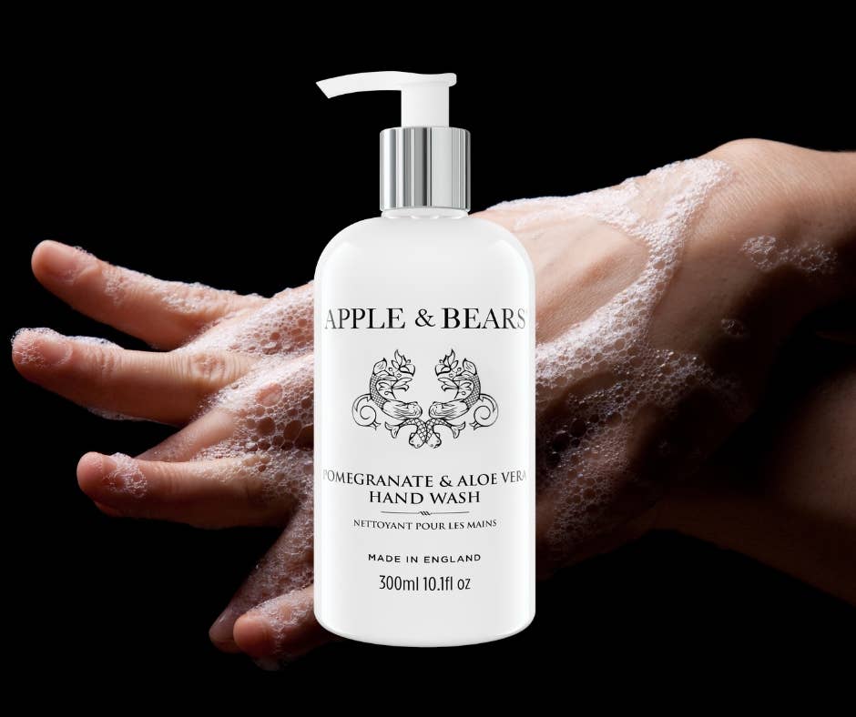 APPLE & BEARS – wholesale Hand soap/wash – Pomegranate & Aloe Vera Hand Wash 300ml /10.1 fl oz3