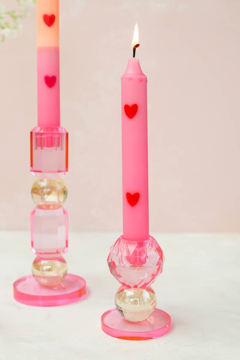 Aifcandles - Wholesale Taps toelopende kaars/kandelaar - Diner Kaars Heartbeat2