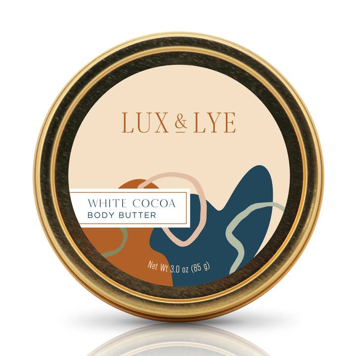 White Cocoa Body Butter for wholesale by Lux & Lye LLC