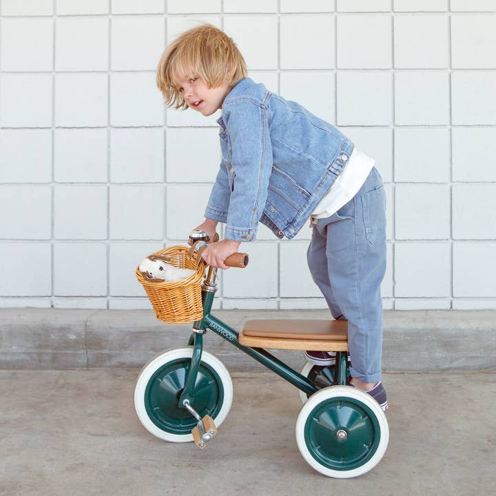 Banwood SL Europe - Vendita all'ingrosso Bicicletta/monopattino - Triciclo vintage Banwood verde per bambini3