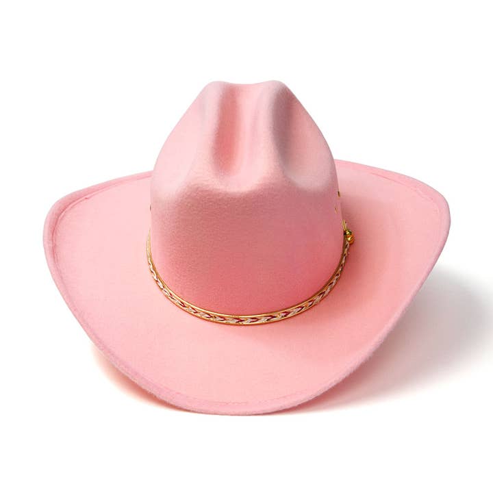 Western Express - Wholesale Cowboy Hat - Women's - Pink Felt Finish Western Cattleman Hat