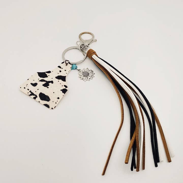 Mio Queena - Wholesale Keychain - Women's - Western Style Keychain Leather Tassel Handmade Jewelry - WJ
