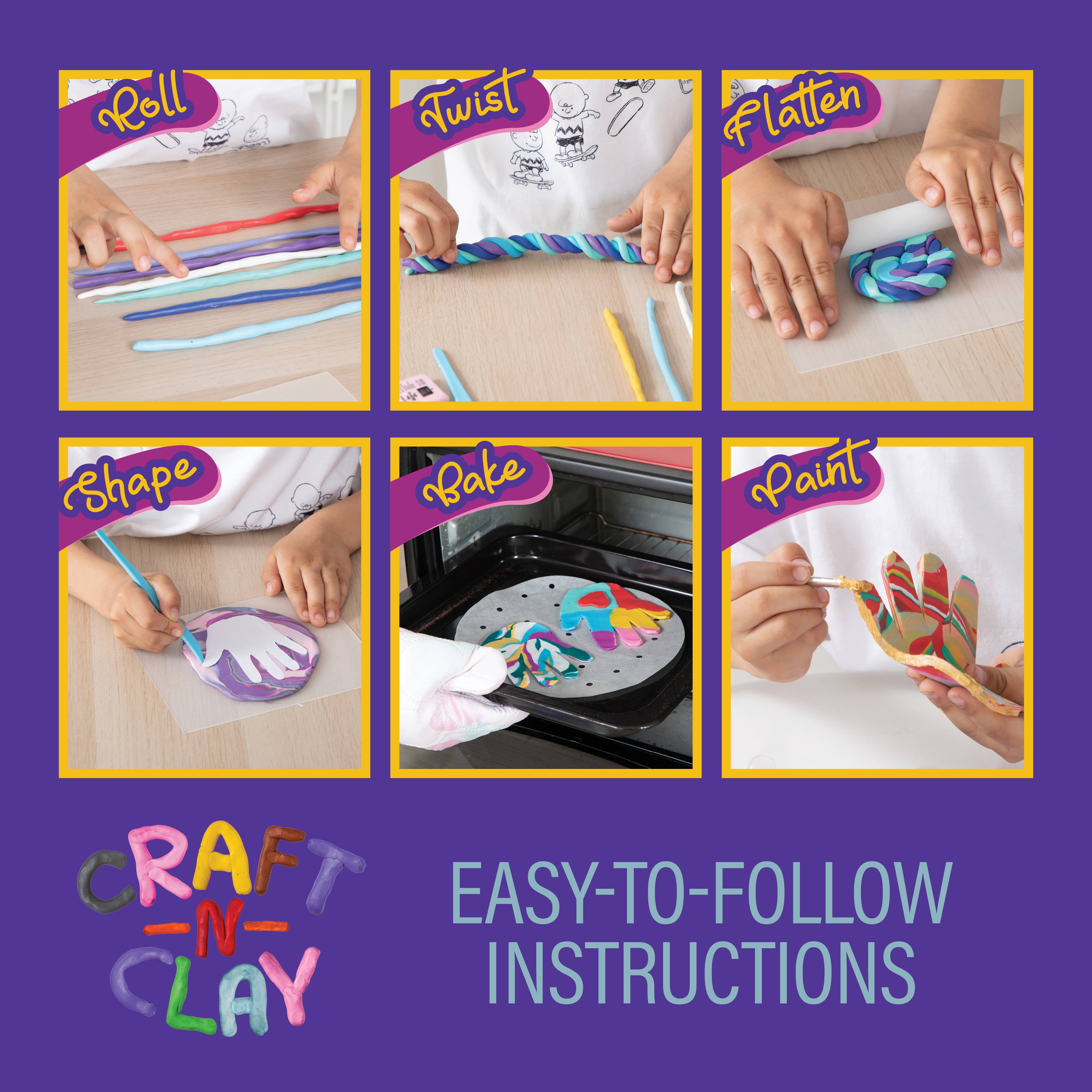 Dan&Darci - Wholesale DIY Craft Kit - Kids - Craft & Clay Handprint Dish Kit - Arts and Crafts for Kids5