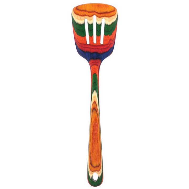 Everyday Supply Co - Wholesale Spatula/Turner - Bamboo Baltique Multicolor Birch Slotted Spatula