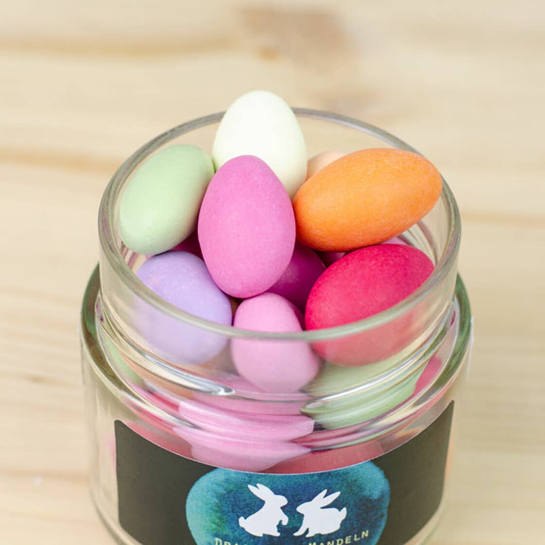 Der Zuckerbäcker - Wholesale Chocolate Covered Sweets - Easter Almond Eggs In Fine Glass Screw Jar M Spring Easter3