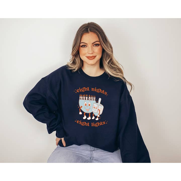 Hanukkah Sweatshirt, Hanukkah Holiday Apparel, Holiday Shirt for wholesale by Bash