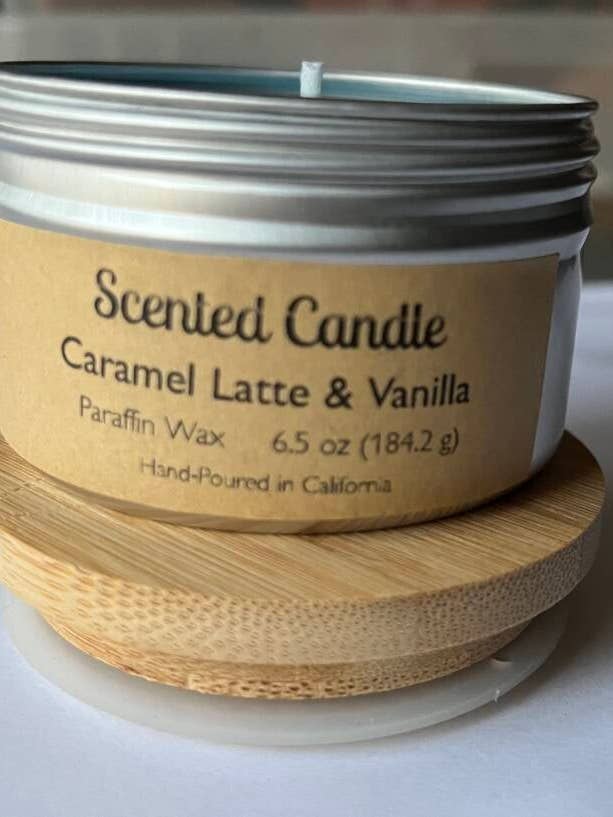 Vanilla And Caramel Latte Scented Candle Lavender, Vanilla for wholesale by Soap bars and scented candles