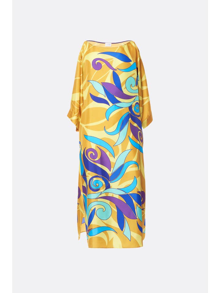 KELLE' CAPRI – wholesale Kaftan - Dam – Abstrakt blommig kaftan